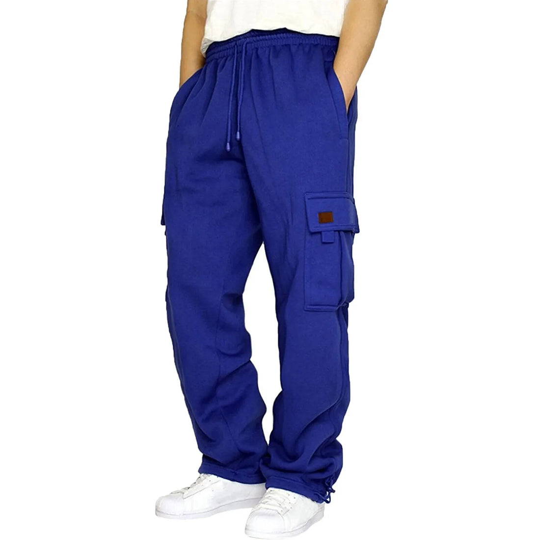 Men's loose-fit cargo pants with multiple pockets