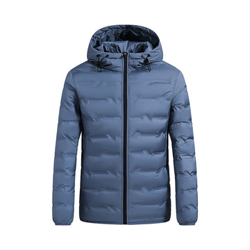 Men's lightweight hooded puffer jacket