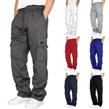 Men's loose-fit cargo pants with multiple pockets