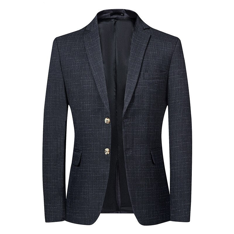 Two-button dressy blazer for men