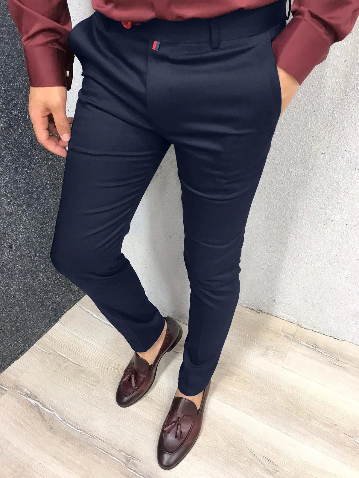 Men's slim-fit formal pants