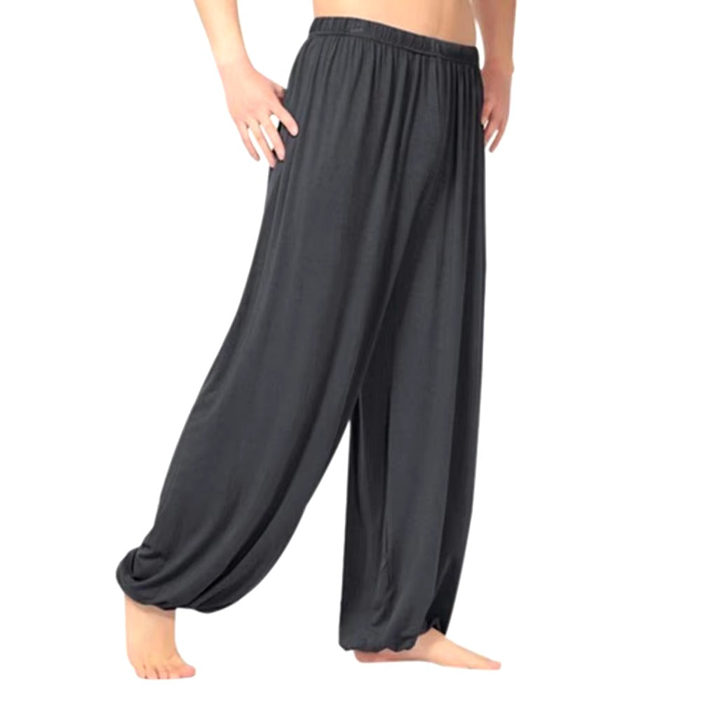 Men's loose straight pants for sports and yoga