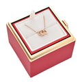 Wood Velvet-Lined Jewelry Gift Box