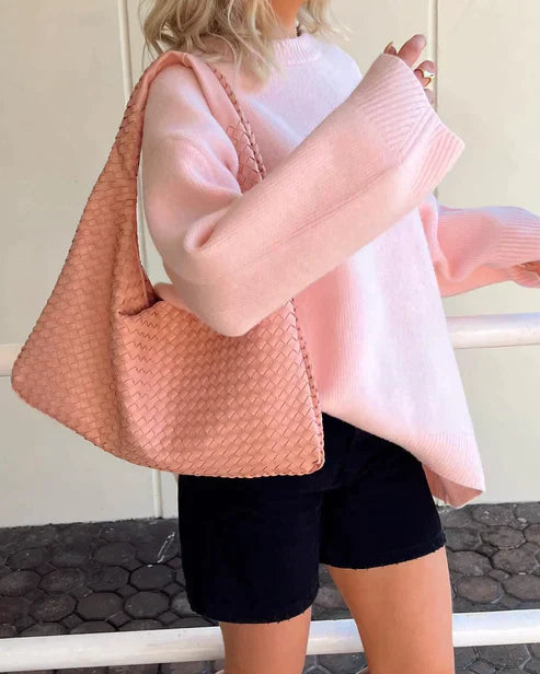 Women's oversized high neck sweater