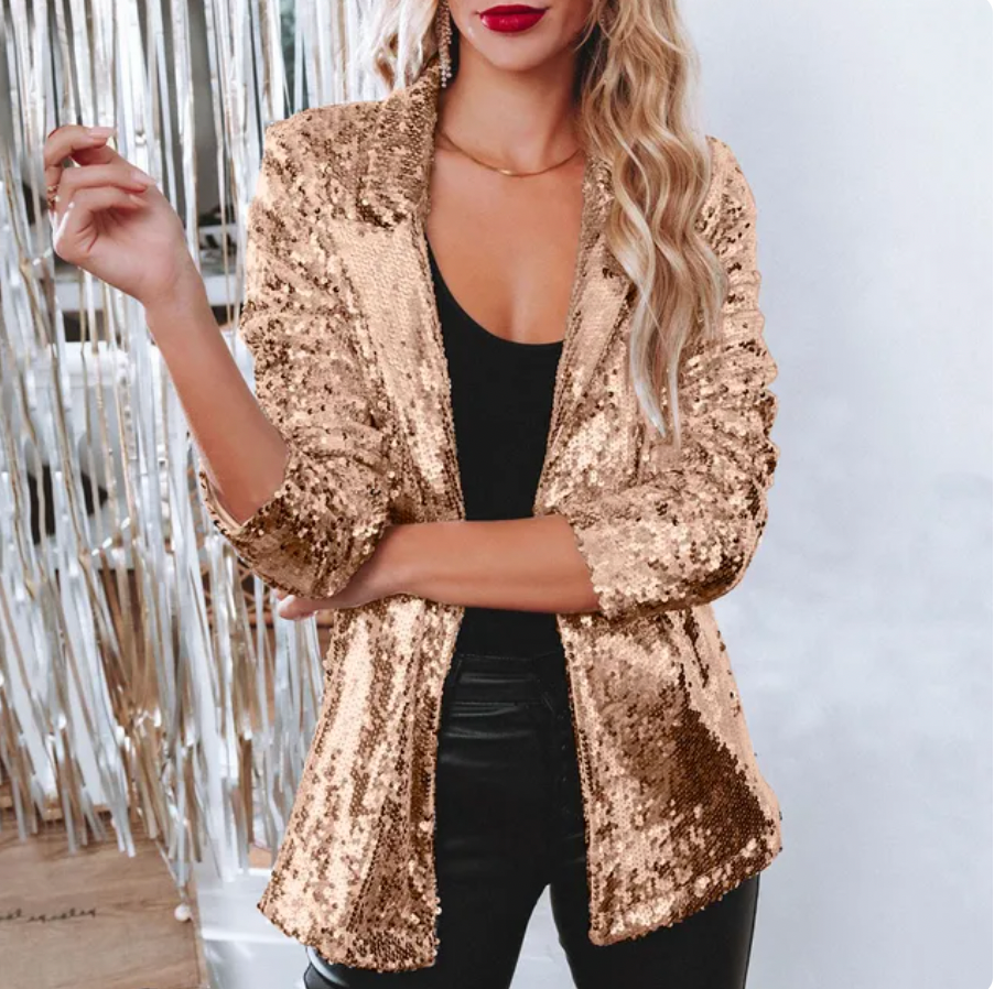 Women's sequin blazer for a glam night out