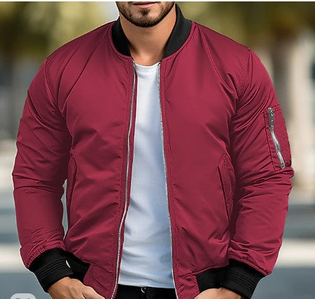 Men's classic bomber jacket for casual outings