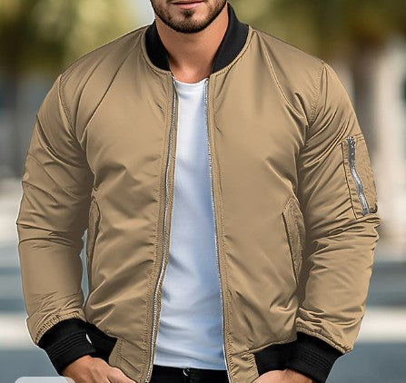 Men's classic bomber jacket for casual outings