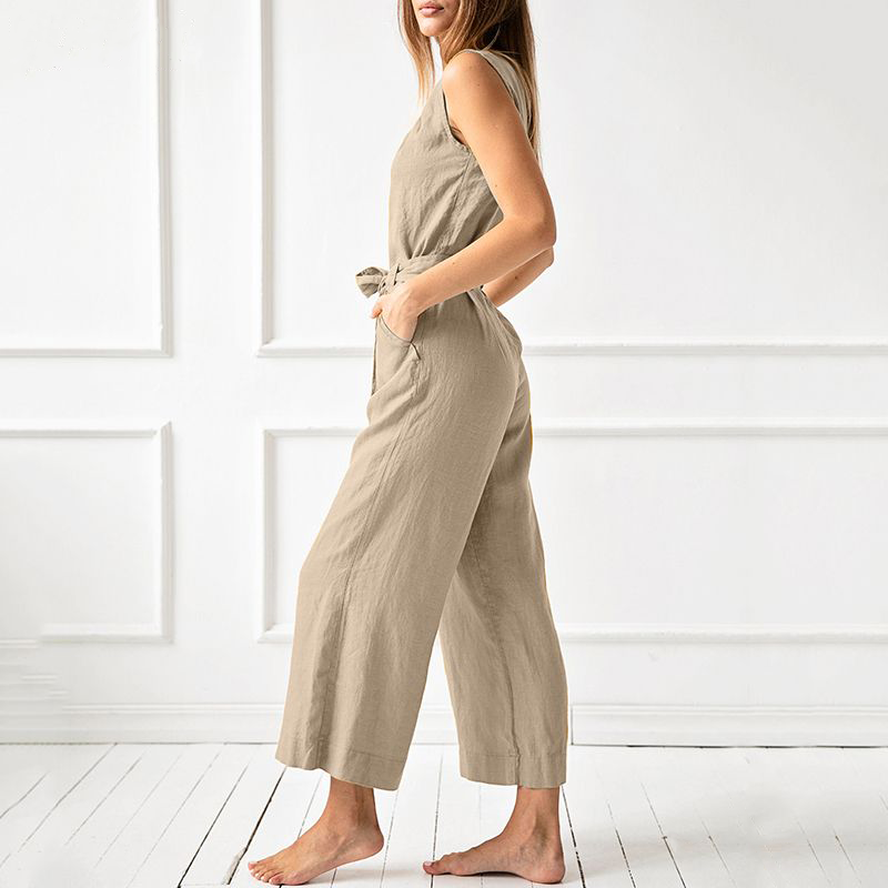 Anastasia - Wide Leg Casual Jumpsuit