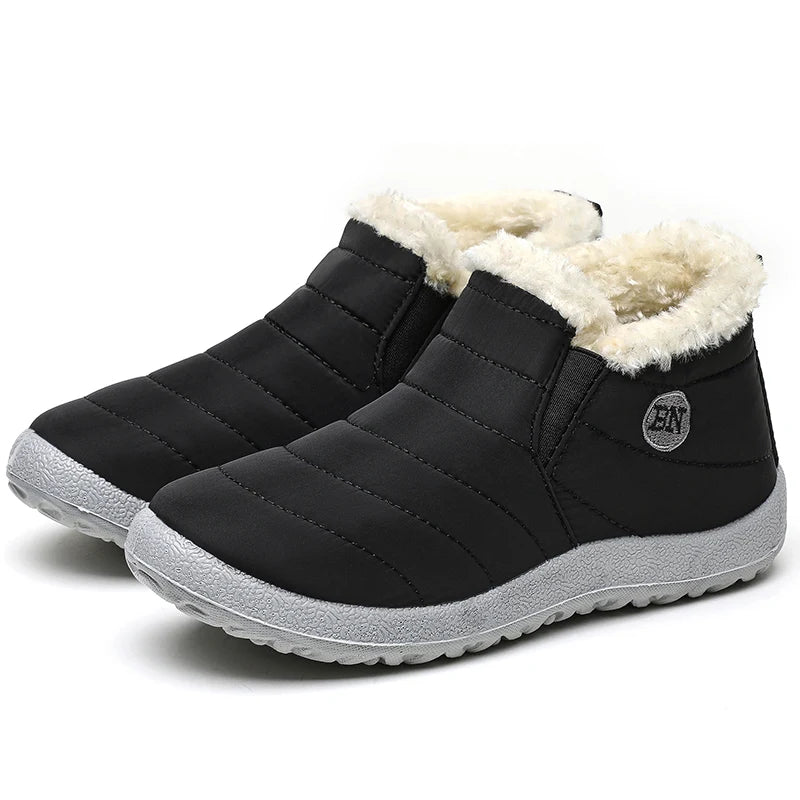 Women's comfortable snow boots with non-slip sole