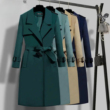 Elegant Office Wear Coat with Turn down Collar