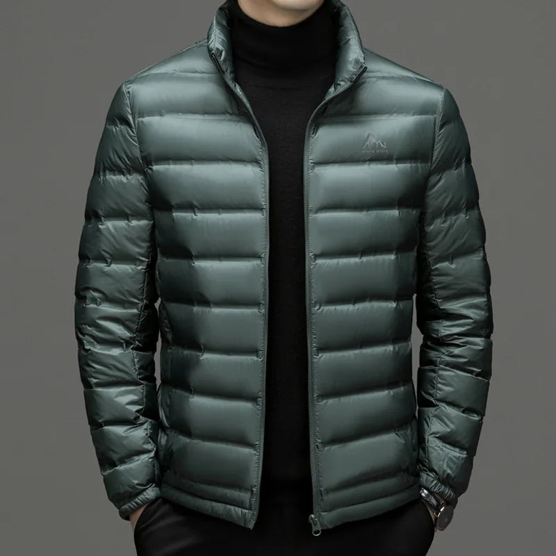 Men's stand collar down jacket