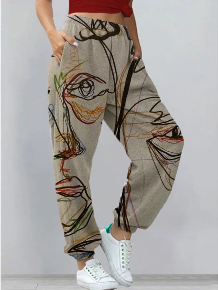 Women's drawstring ankle cinch streetwear sweatpants