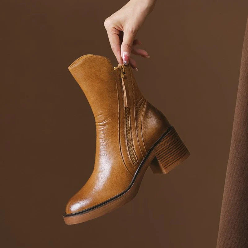 Devon | Ankle Boots with Chunky Block Heel