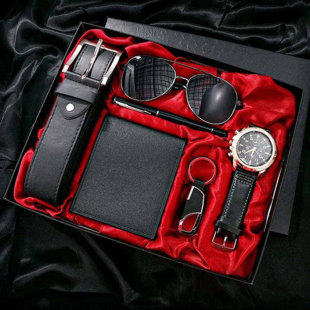 Men's 6-in-1 watch gift set – mix & match accessories