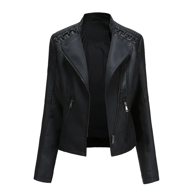 Willa - Sleek Leather Jacket