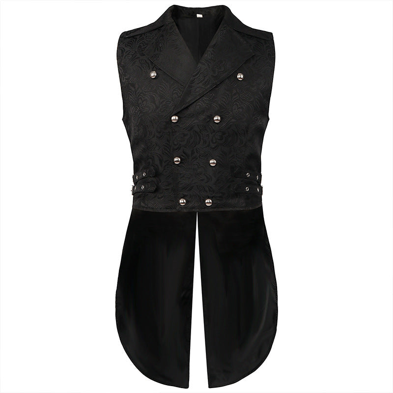 Sander - men’s medieval pleated steampunk waistcoat