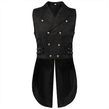 Sander - men’s medieval pleated steampunk waistcoat