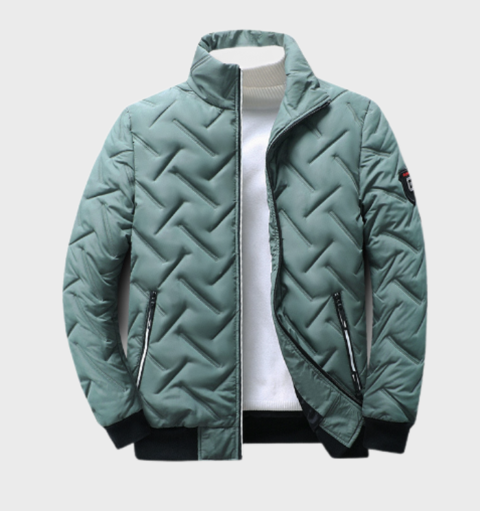 Men's lightweight padded bomber jacket for stylish comfort