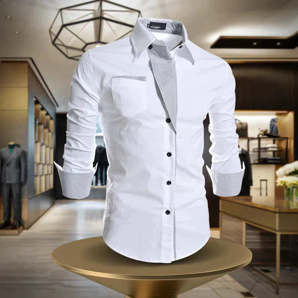 Men's modern dress shirts in multiple colors