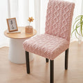 Minimalist Plush Jacquard Stretch-Fit Chair Cover