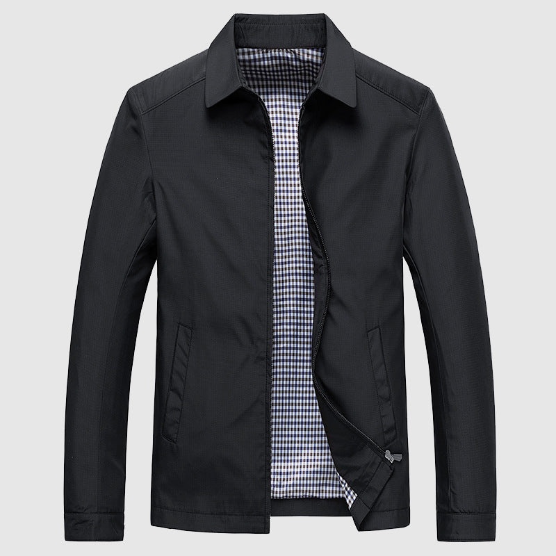 Men’s Jacket - Synthetic Blend - Slim Fit - Hip Length - Full-Zip Closure