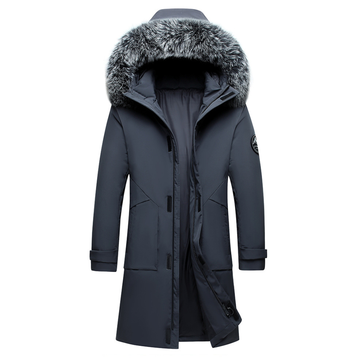 Oscar Regular Fit Hooded Parka | Water-Resistant Fur Trim Mid-Thigh Parka