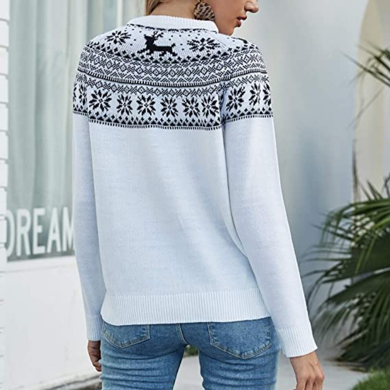 Women's cozy fair isle sweater