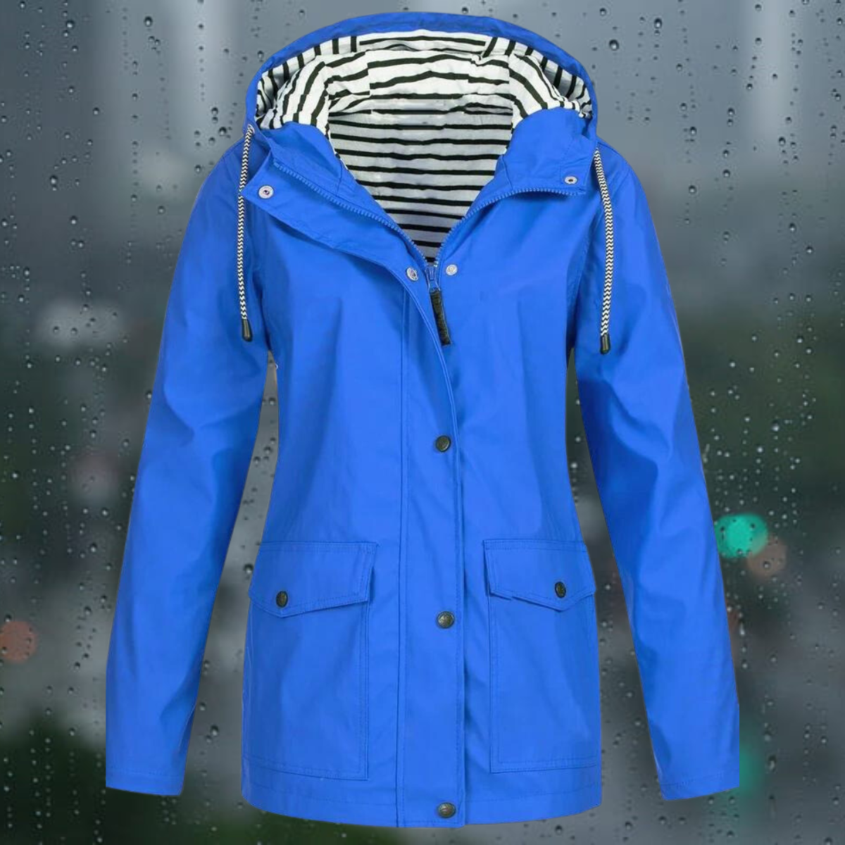 Women's waterproof utilitarian coat