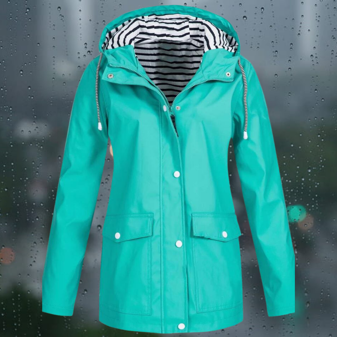 Women's waterproof utilitarian coat