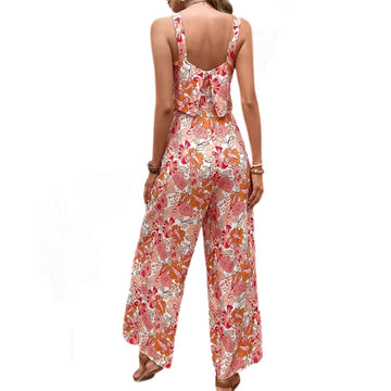 Women's floral boho jumpsuit