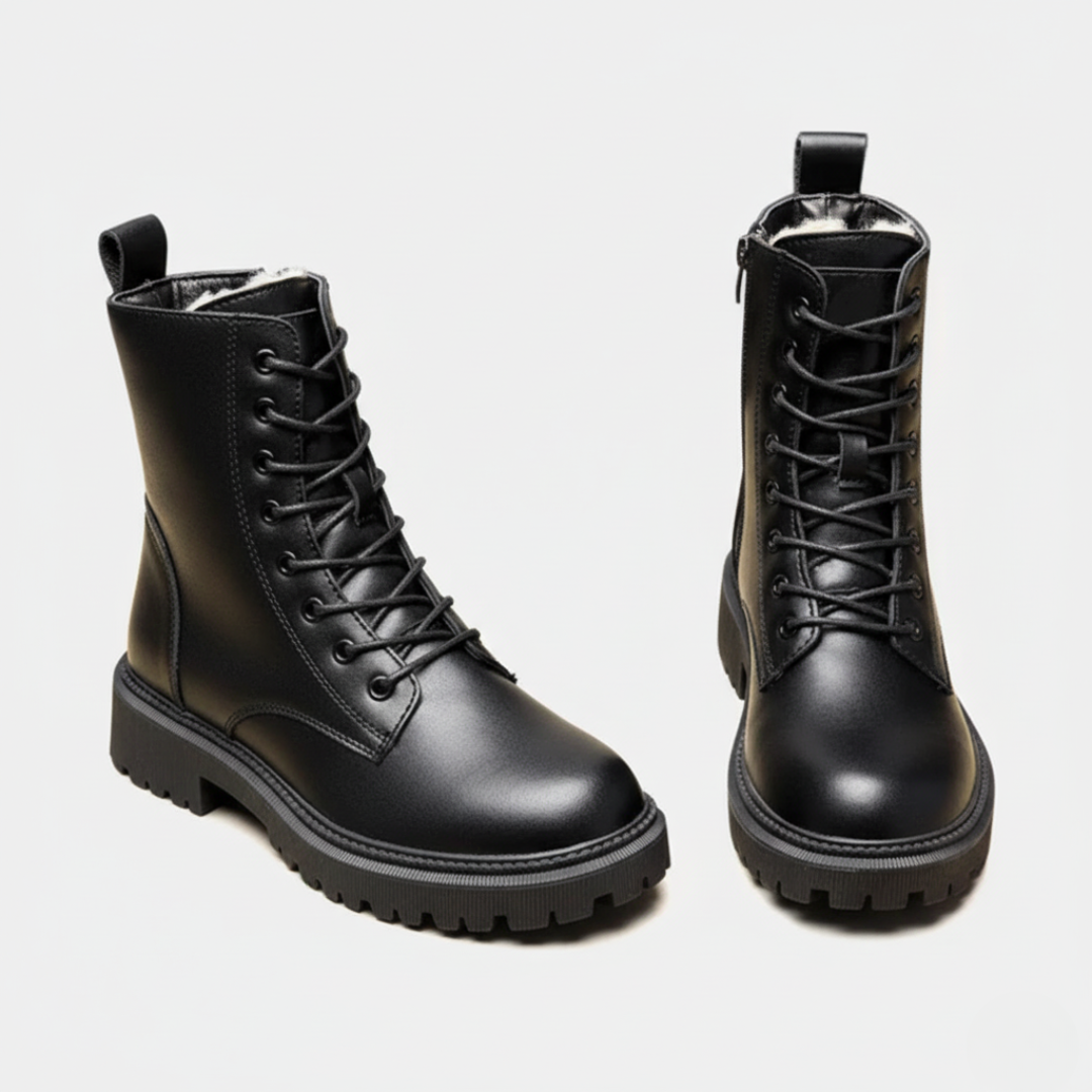 Rosie Combat Boots | Chunky Lug Sole Lace-Up Boots