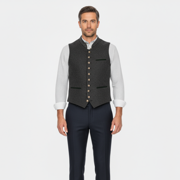 Men's v-neck bavarian flair elegant design vest