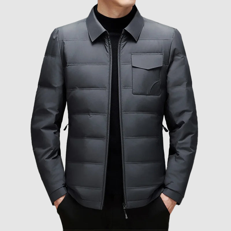 Men’s long sleeve down winter jacket