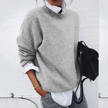 Men's chunky knit crewneck sweater