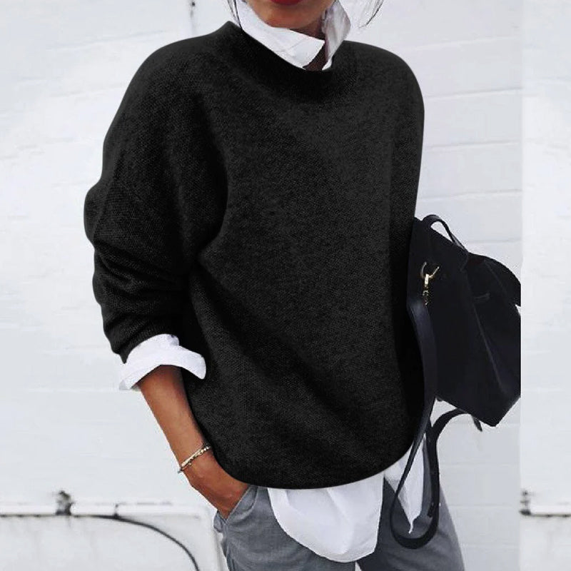 Men's chunky knit crewneck sweater