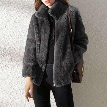 Aubrey -  Soft Turtleneck Coat