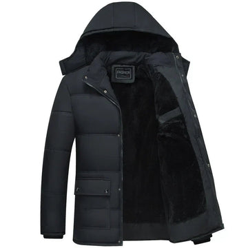 Men's winter velvet puffer jacket