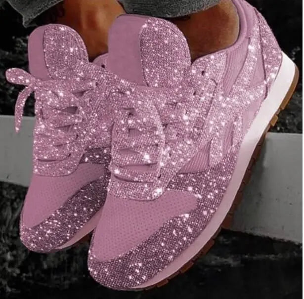 Cassie - Glitter Sneakers - Sparkling Women's Shoes for Style and Comfort