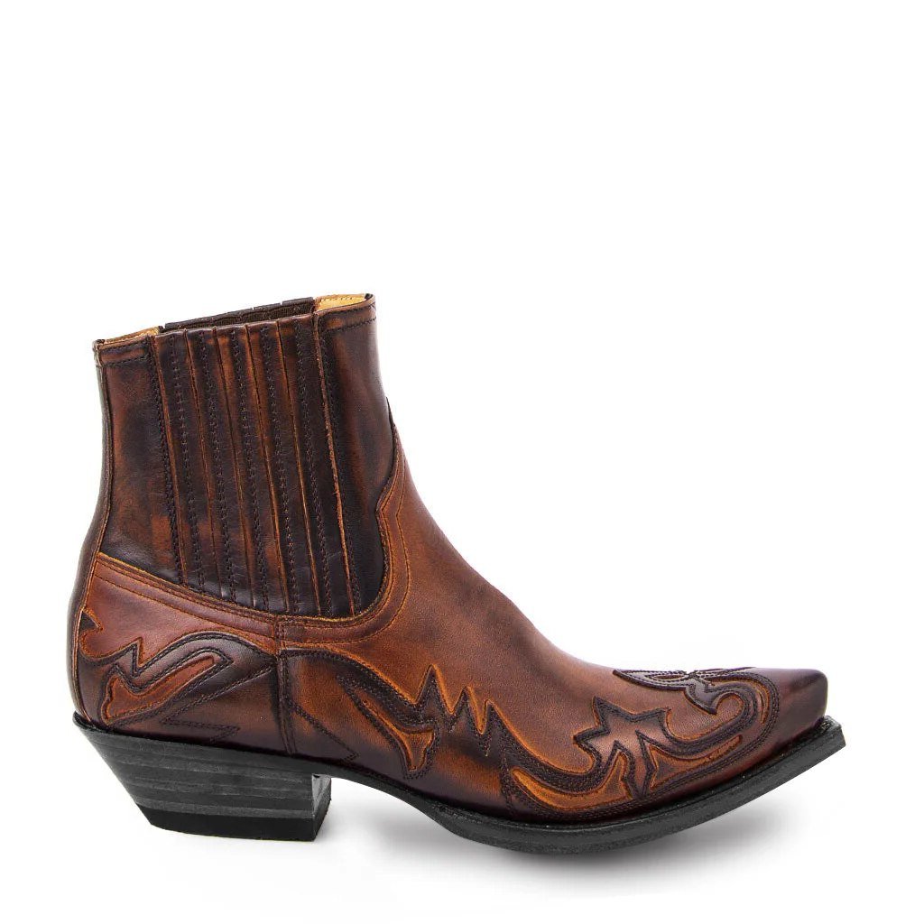 Men's Western leather cowboy boots