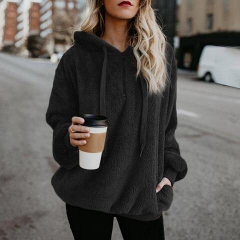 Elegant women hooded sweater