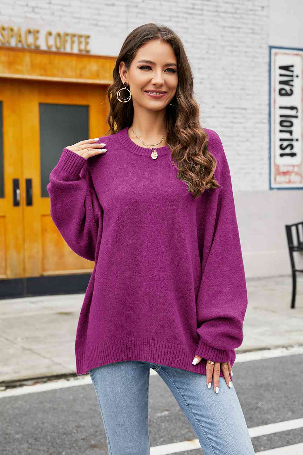 Emery - round neck long sleeve sweater