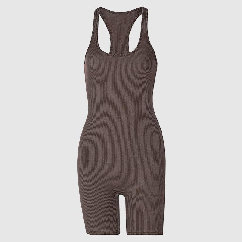 Women's sporty bodycon romper