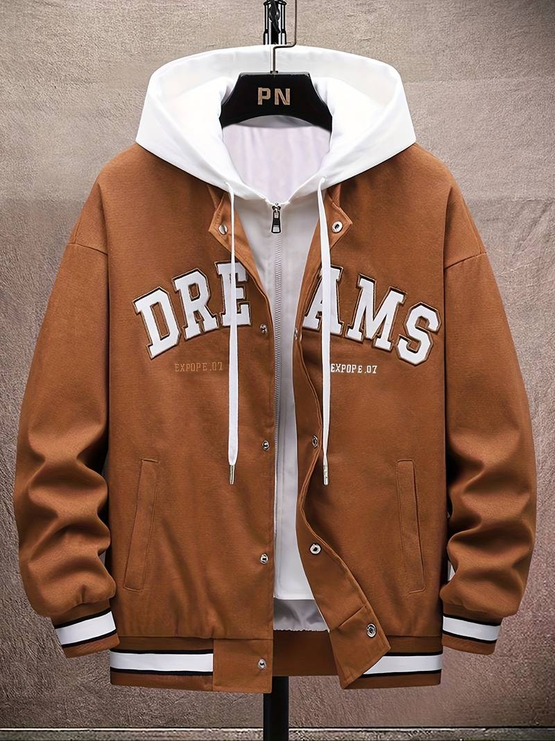 Men's dream varsity jacket with hoodie