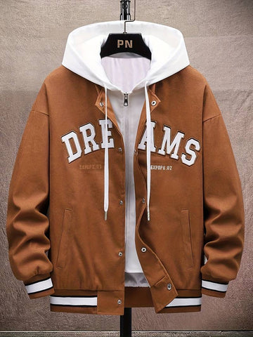 Men's dream varsity jacket with hoodie