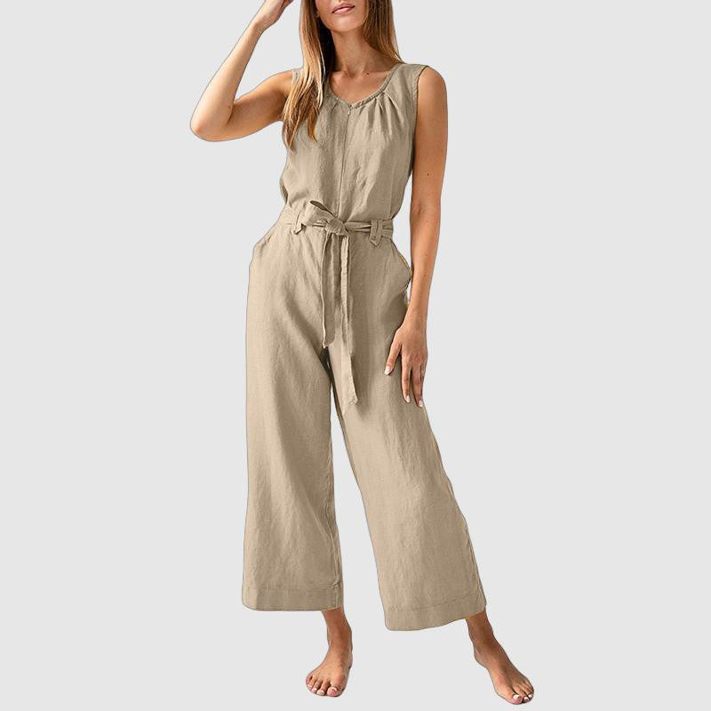 Anastasia - Wide Leg Casual Jumpsuit