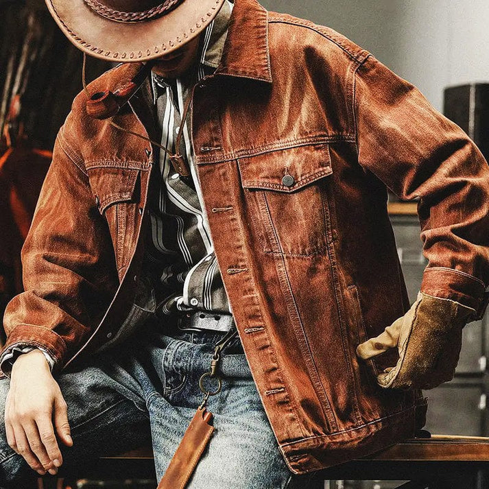 Men's vintage western jacket for casual flair