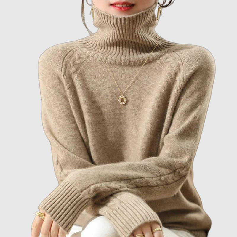 Women's casual turtleneck winter sweater