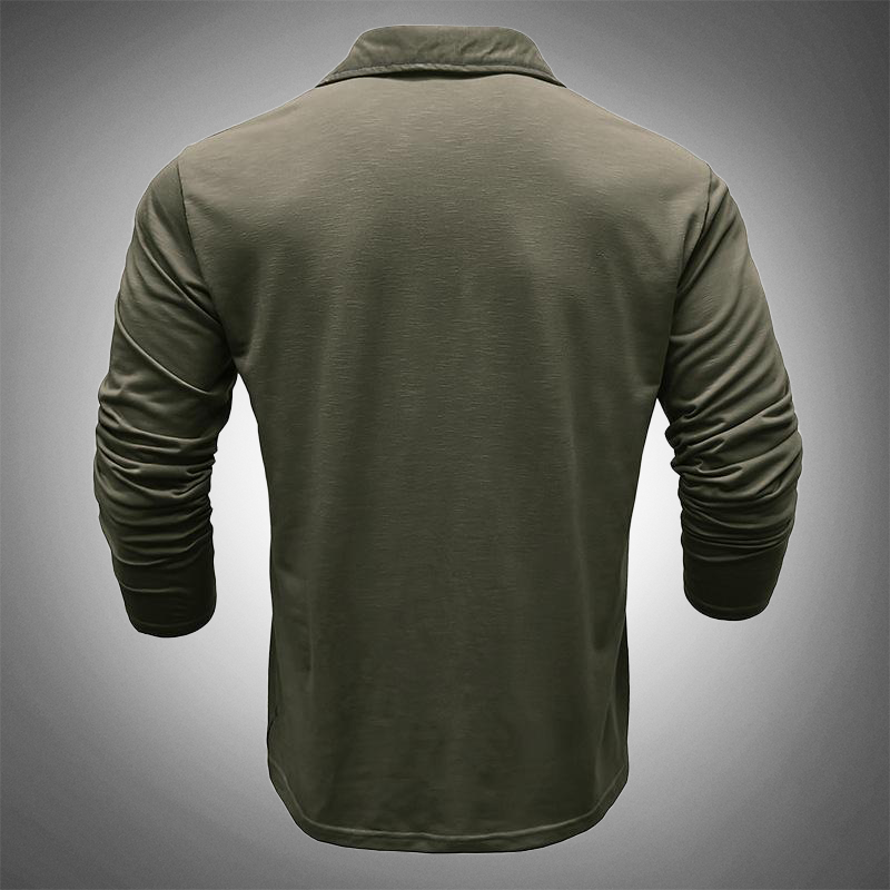 Allesio - Long Sleeve Polo Shirt