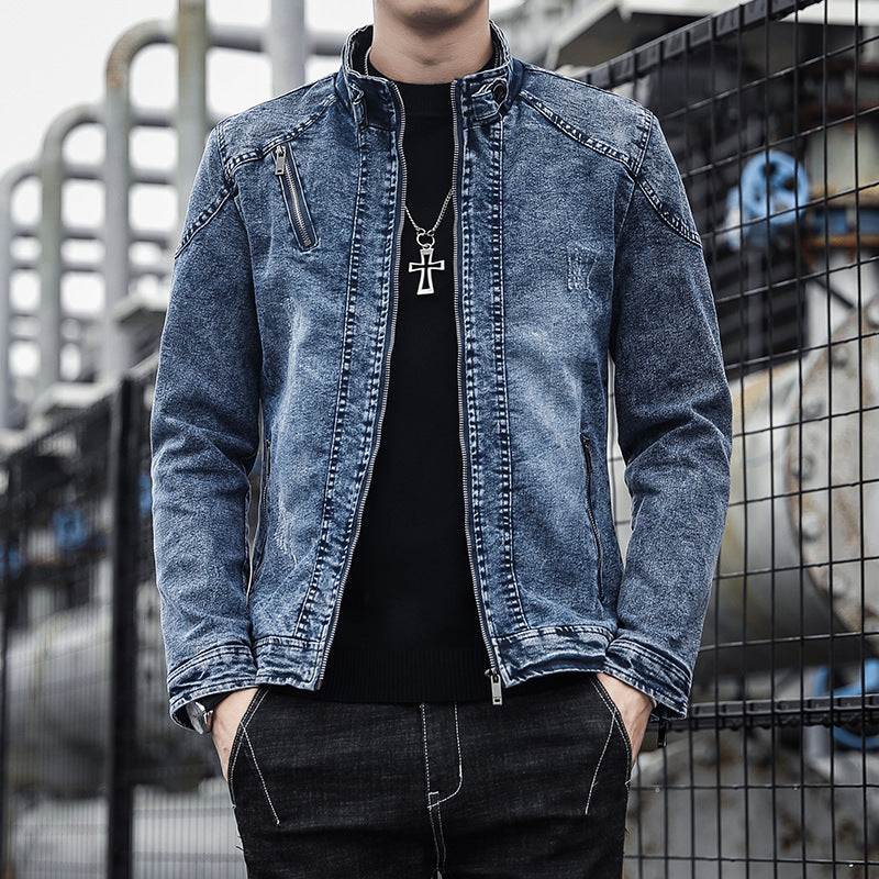 Men's casual denim jacket