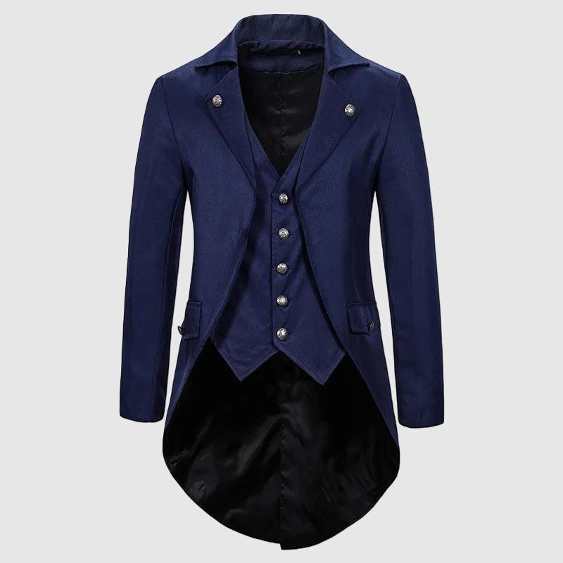 Men’s Tailcoat Jacket – Double-Breasted – Swallow-Tail Back – Formal Vintage Style